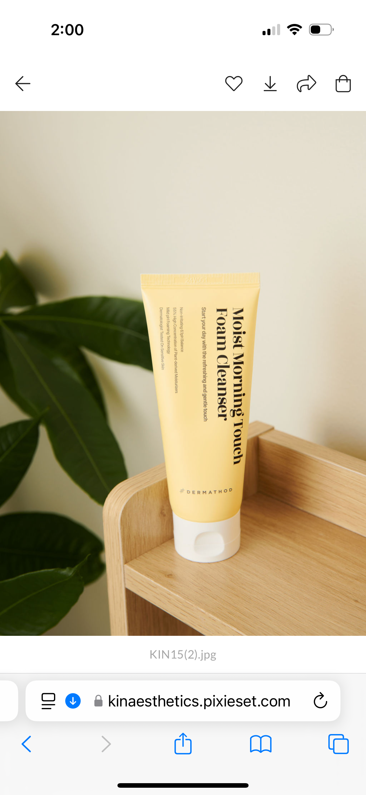 Dermathod Moist Morning Touch Foam Cleanser